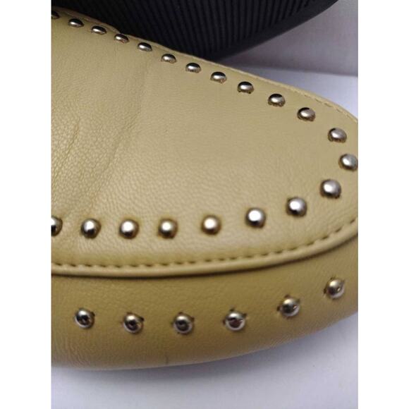 Seven7 Womens Francesca Loafer Flat Shoes Beige Slip On Cushioned Studded 10 - Picture 9 of 9